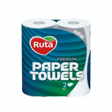 Рушники паперові Ruta Premium 2рул 2ш білі 10шт/уп