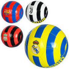 М'яч футбольний EV 3235 розмір 5,ПВХ 1,8мм,300-320г,4 кольори(клуби) кул.,