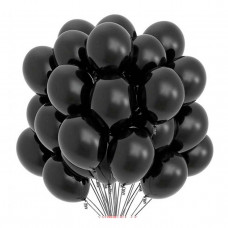 Балони перламутрові чорні 100шт/уп