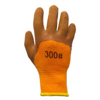 Перчатки рабочие литые цветные ЗИМА 300# 12шт Ч