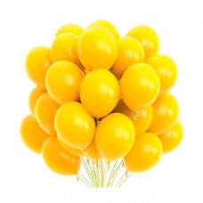 Балони перламутрові жовті 100шт/уп