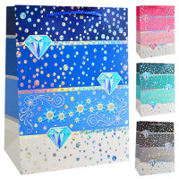 Пакет подарочный бумажный М "Diamond" 26*32*10см ST01632-M