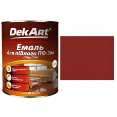 Емаль алкідна ПФ-266 червоно-коричнева ТМ "DakArt"-2,8кг  3208 (6шт)