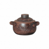 Горщик для запікання ЧУДО з ручками Декор 40014