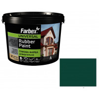 Фарба гумова Універсальна зелена ТМ "Farbex" - 1,2л  3209