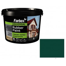 Краска резиновая зеленая ТМ "Farbex" - 1,2л 3209