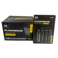 Батарейка LR06 Plus minus в 4шт на блистере ALKALINE POWER 48 шт