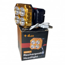Ліхтарик  на голову пл. перезаряджається  №МХ-208-4 (НХ-208-4)