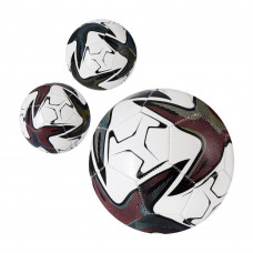 Мяч футбольный EV-3344 размер 5, ПВХ 1,8мм, 300г, 3 цвета, кул.