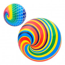 Мяч детский MS 3730 9 дюймов, радуга, 60г, 2 вида.