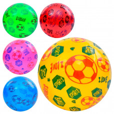 Мяч детский MS 3986 9 дюймов, ПВХ, 57-63 г, 5 цветов, 1 изд., упак. 10 шт. в кул.