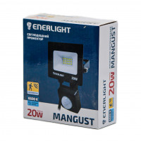 Прожектор светодиодный Enerlight MANGUST с датчиком движения 20Вт 6500K 6756 1шт