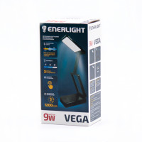 Настольный светодиодный светильник с акум. Enerlight VEGA 9Вт 3000-6000К 1шт, 6732 черная 100шт/ящ