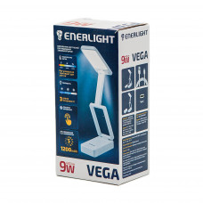 Світильник настільний світлодіодний з акум. Enerlight VEGA 9Вт 3000-6000К  1шт, 6718 біла 100шт/ящ