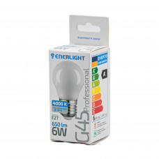 Лампа LED Enerlight PROFESSIONAL G45 6Вт4000К E27  7135