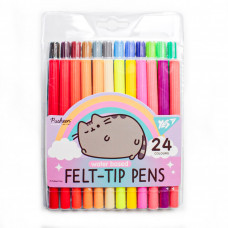 Фломастеры 24цв. YES Pusheen rainbow лицензия.12шт/уп/96ящ. 650555