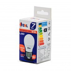Лампа світодіодна Enerlight G45 Е27 7Вт 4100К (біле світло) 7777, 1шт, 100шт/ящ