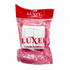 Выключатель 2-х накладной белый LUXEL 2053 10шт/уп