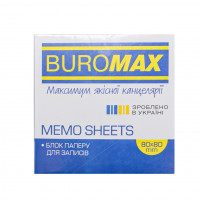 Блок для заметок 80*80*30мм BUROMAX белый скл.2200