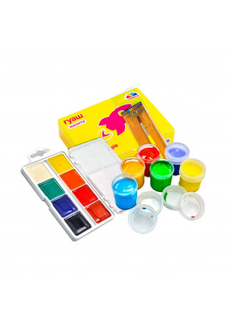 краски, гуаши,кисточки (18)