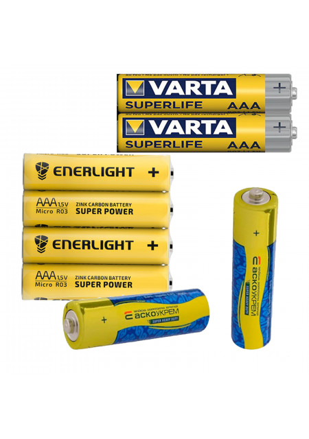 сольові батарейки ААА (8)